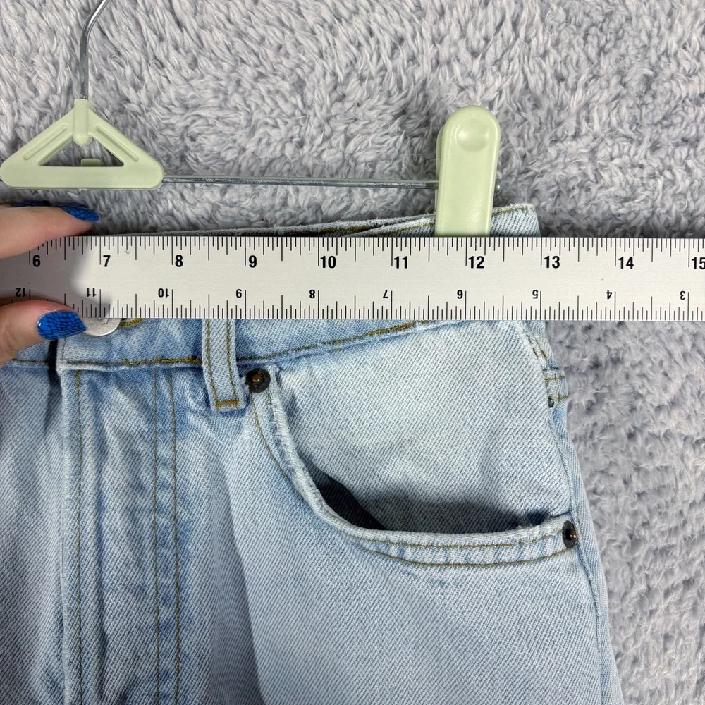Reformation Cynthia High Rise Straight Leg Jeans‎ Size 24 Tahoe Light Wash Rigid